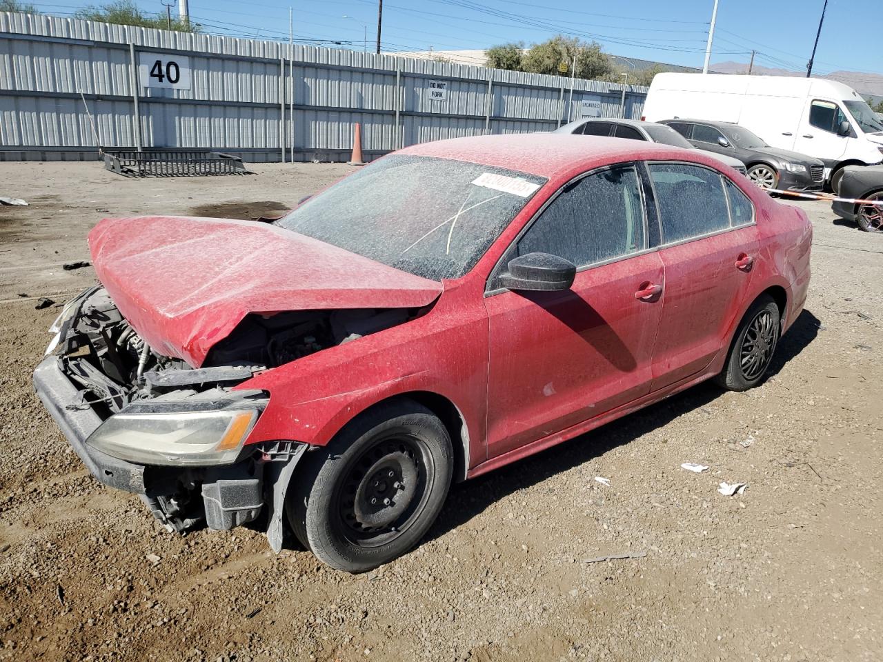 2014 Volkswagen Jetta Base red sedan gasoline 3VW2K7AJ6EM235619 photo #1