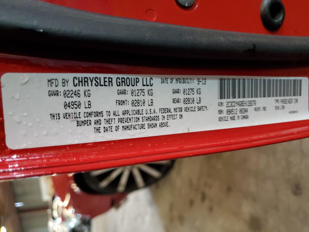 2014 Dodge Challenger Sxt VIN: 2C3CDYAG8EH126576 Lot: 93689315