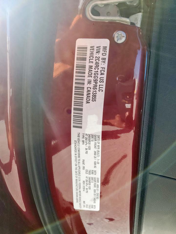 2023 Chrysler Pacifica Limited VIN: 2C4RC1GG9PR613855 Lot: 92013135