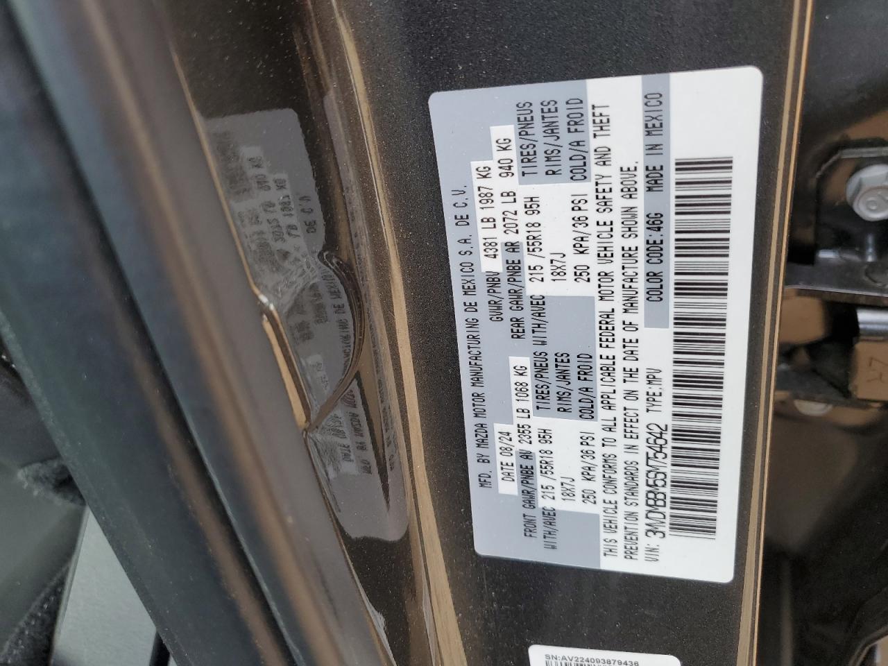 2025 Mazda Cx-30 Select VIN: 3MVDMBBM5SM754642 Lot: 93643275