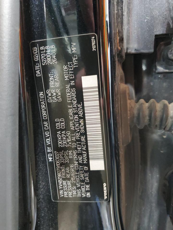 2009 Volvo Xc70 3.2 VIN: YV4BZ982791063027 Lot: 93040555