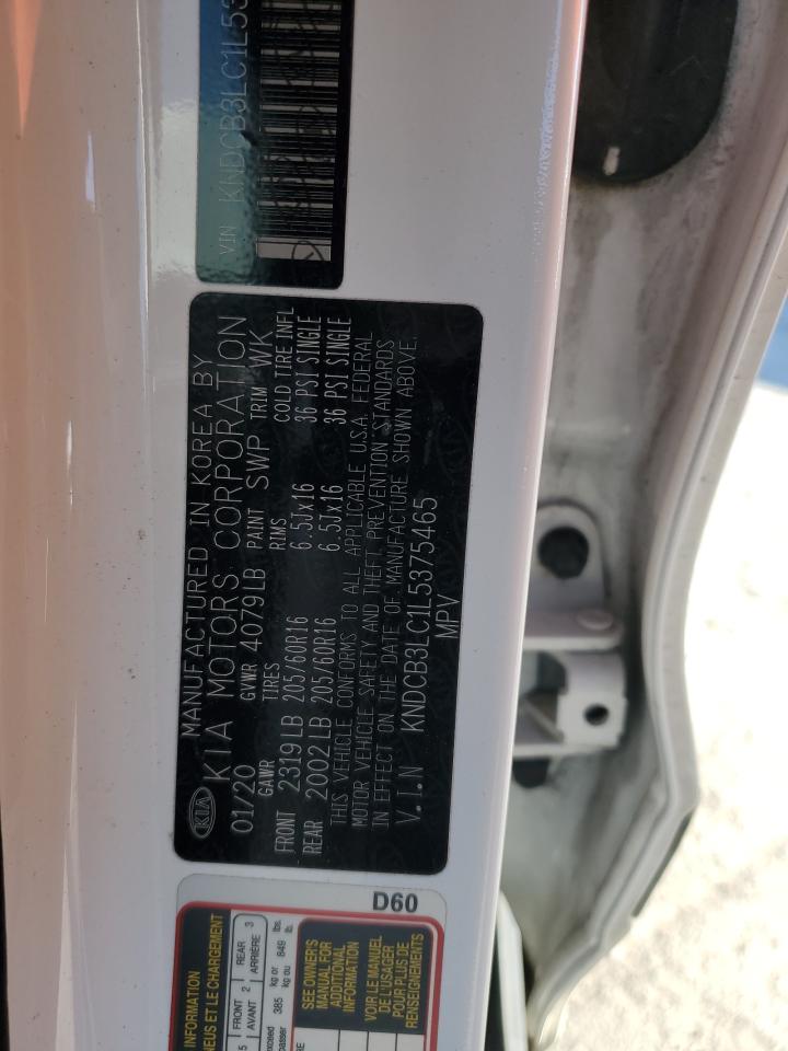 2020 Kia Niro Lx VIN: KNDCB3LC1L5375465 Lot: 90571845