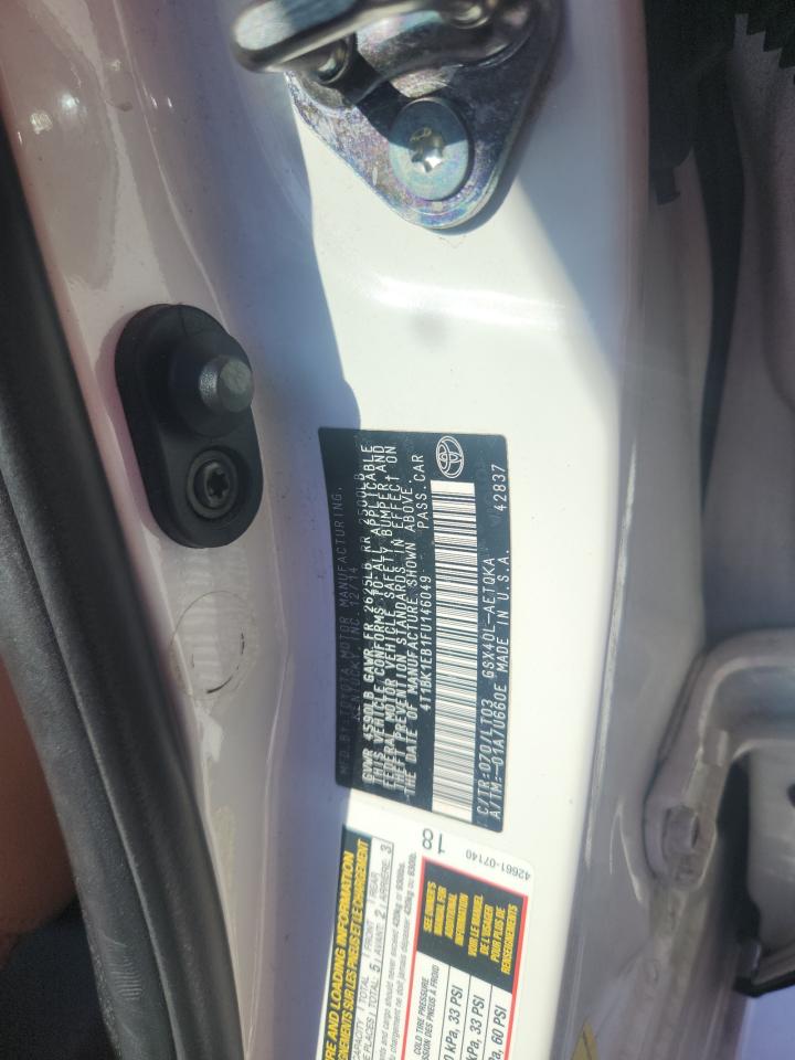 2015 Toyota Avalon Xle VIN: 4T1BK1EB1FU146049 Lot: 92171755