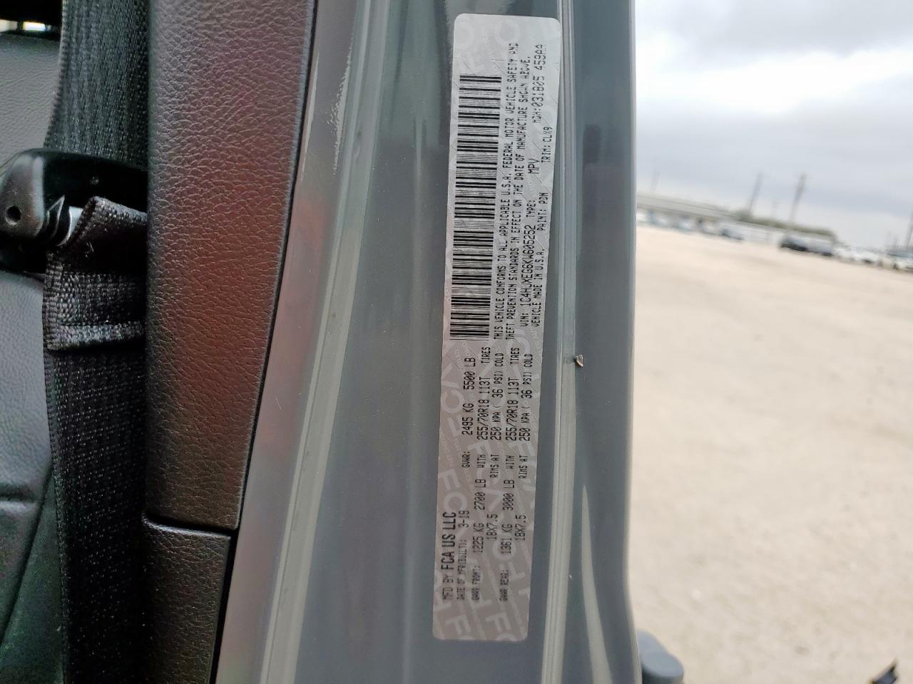 2019 Jeep Wrangler Unlimited Sahara VIN: 1C4HJXEG6KW605252 Lot: 93283185