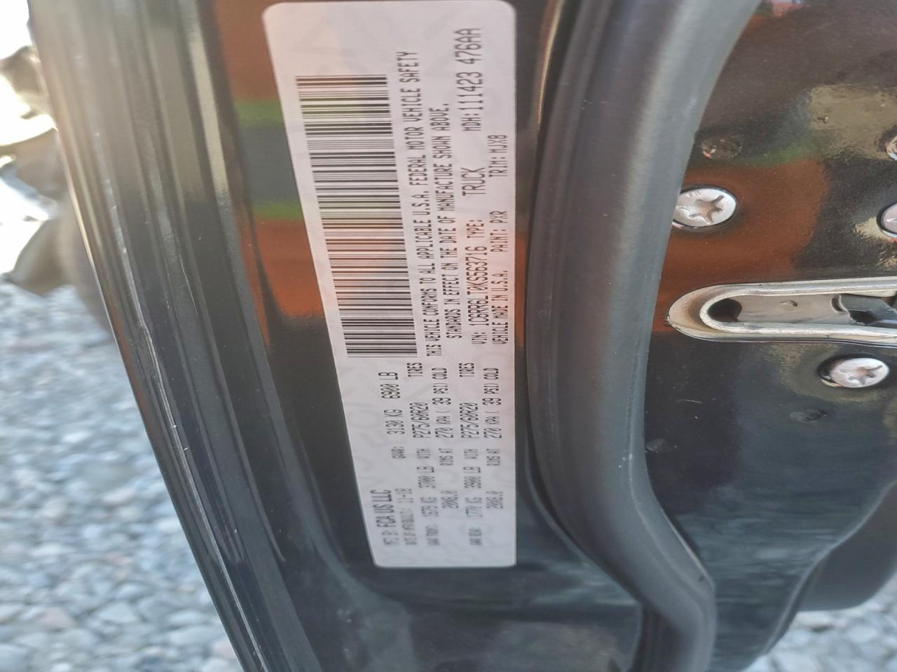 2019 Ram 1500 Classic Slt VIN: 1C6RR6LT0KS563716 Lot: 92983485