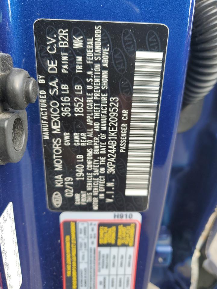 2019 Kia Rio S VIN: 3KPA24AB1KE209523 Lot: 91653505