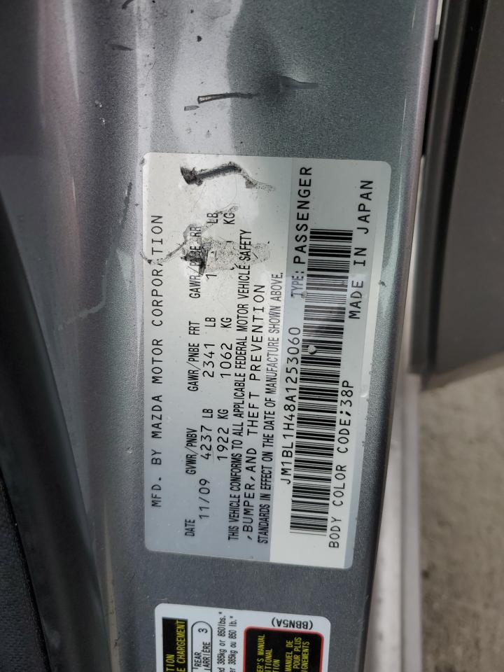 2010 Mazda Speed 3 VIN: JM1BL1H48A1253060 Lot: 92053405