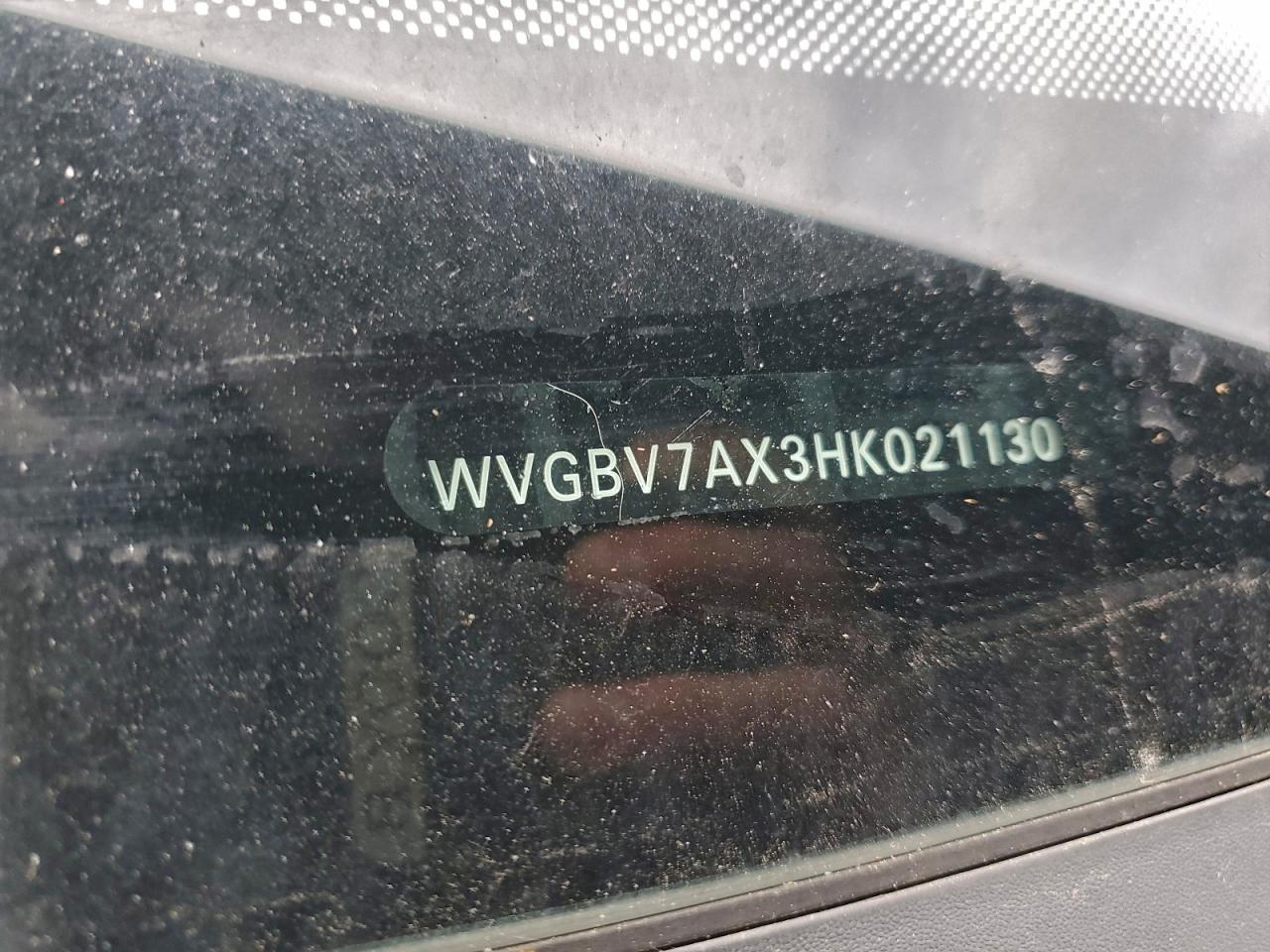 2017 Volkswagen Tiguan S VIN: WVGBV7AX3HK021130 Lot: 94072555