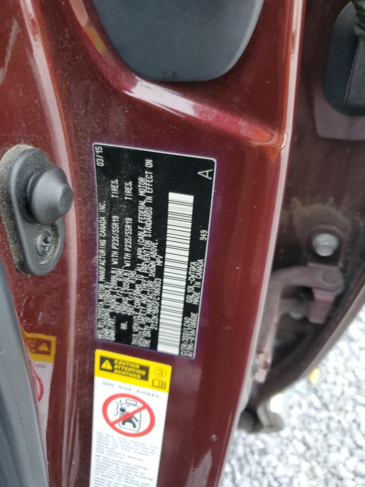 2015 Lexus Rx 350 VIN: 2T2ZK1BA5FC186903 Lot: 92992685