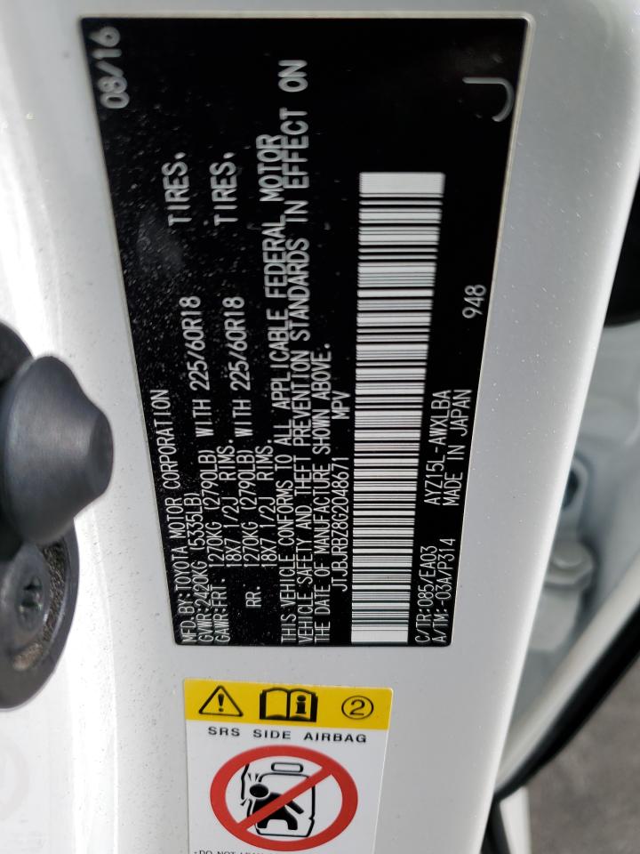 2016 Lexus Nx 300H VIN: JTJBJRBZ8G2048671 Lot: 91848185