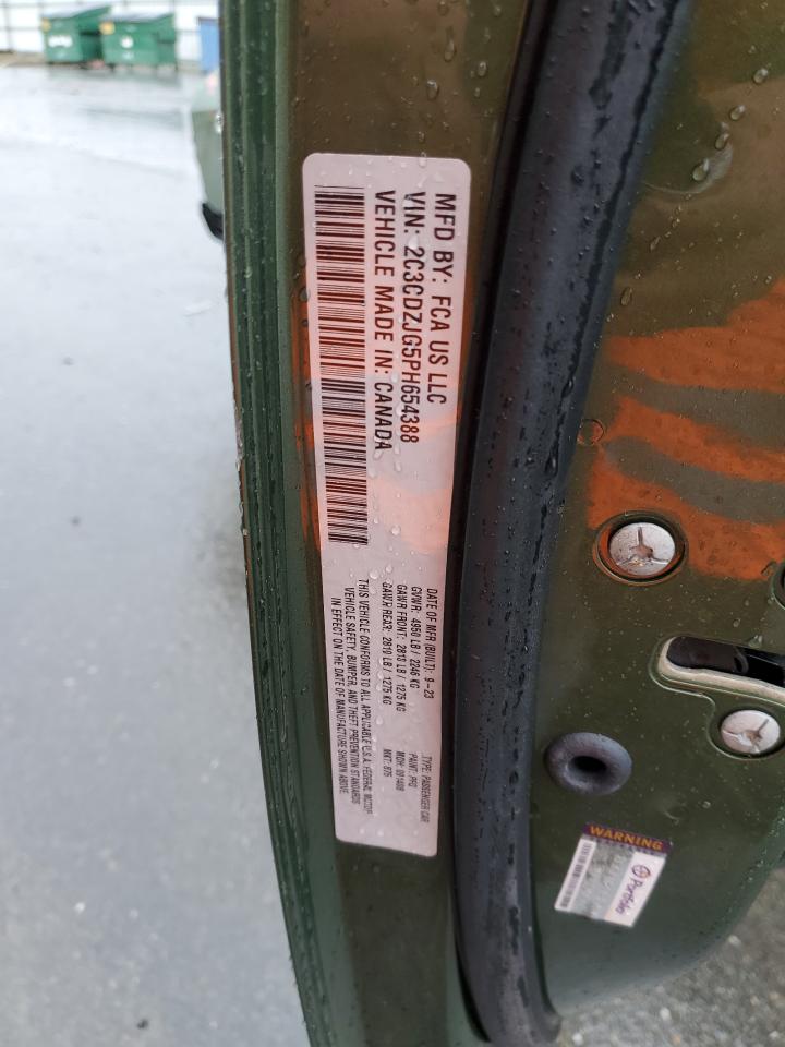 2023 Dodge Challenger Gt VIN: 2C3CDZJG5PH654388 Lot: 91660445