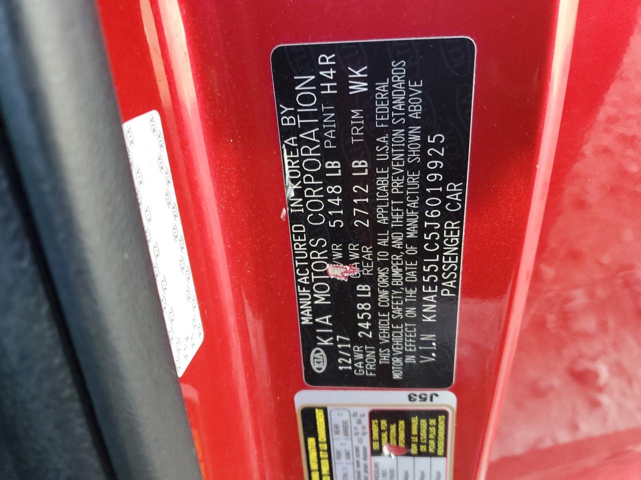 2018 Kia Stinger Gt2 VIN: KNAE55LC5J6019925 Lot: 90934645