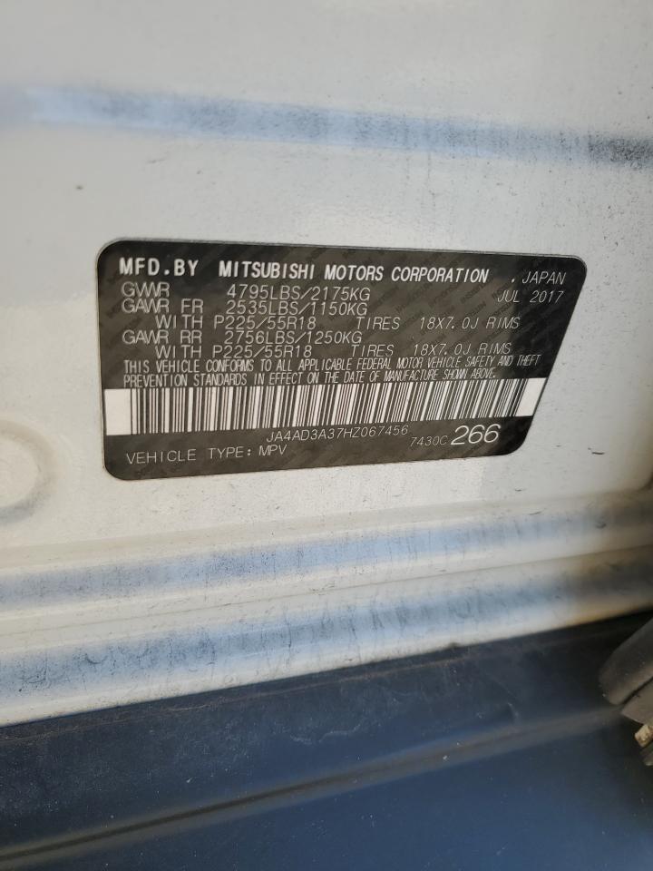 2017 Mitsubishi Outlander Se VIN: JA4AD3A37HZ067456 Lot: 92699915