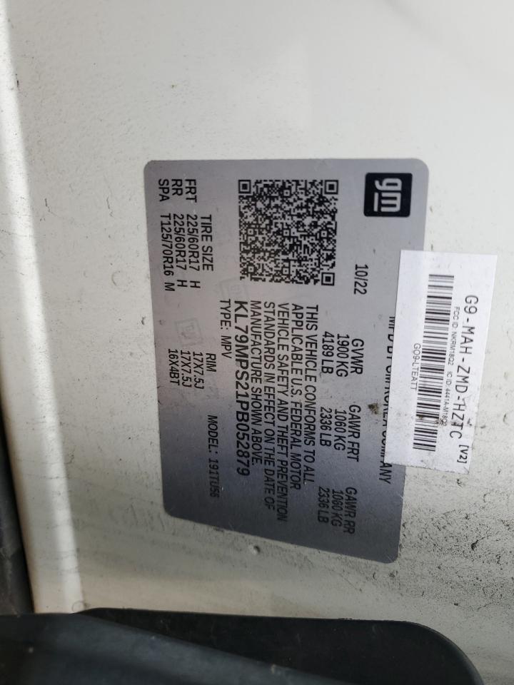 2023 Chevrolet Trailblazer Lt VIN: KL79MPS21PB052879 Lot: 92639695