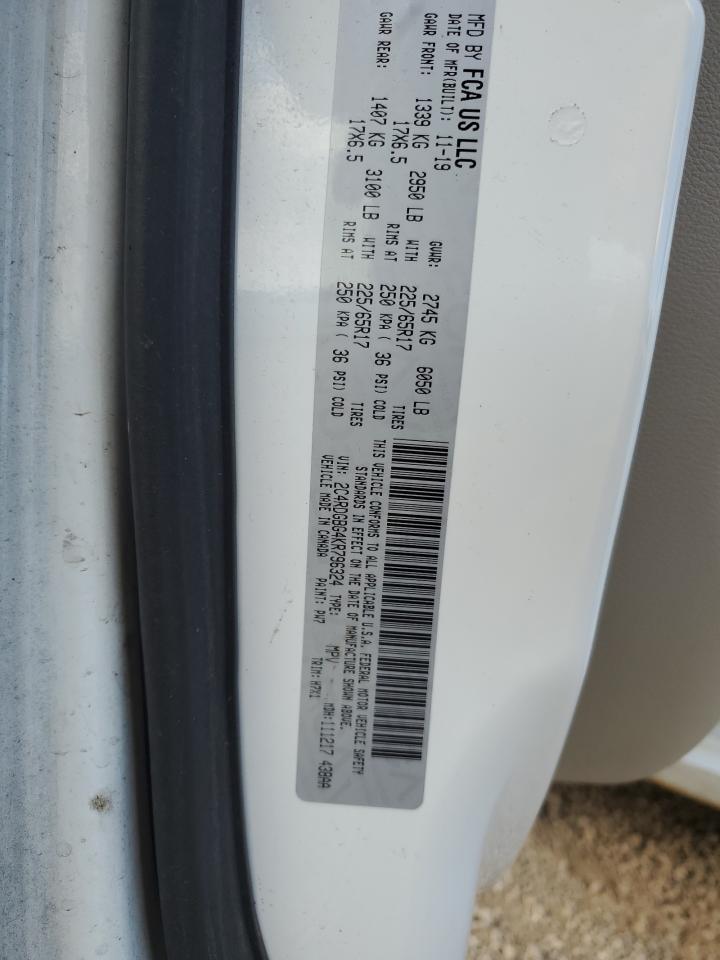 2019 Dodge Grand Caravan Se VIN: 2C4RDGBG4KR796324 Lot: 92796625