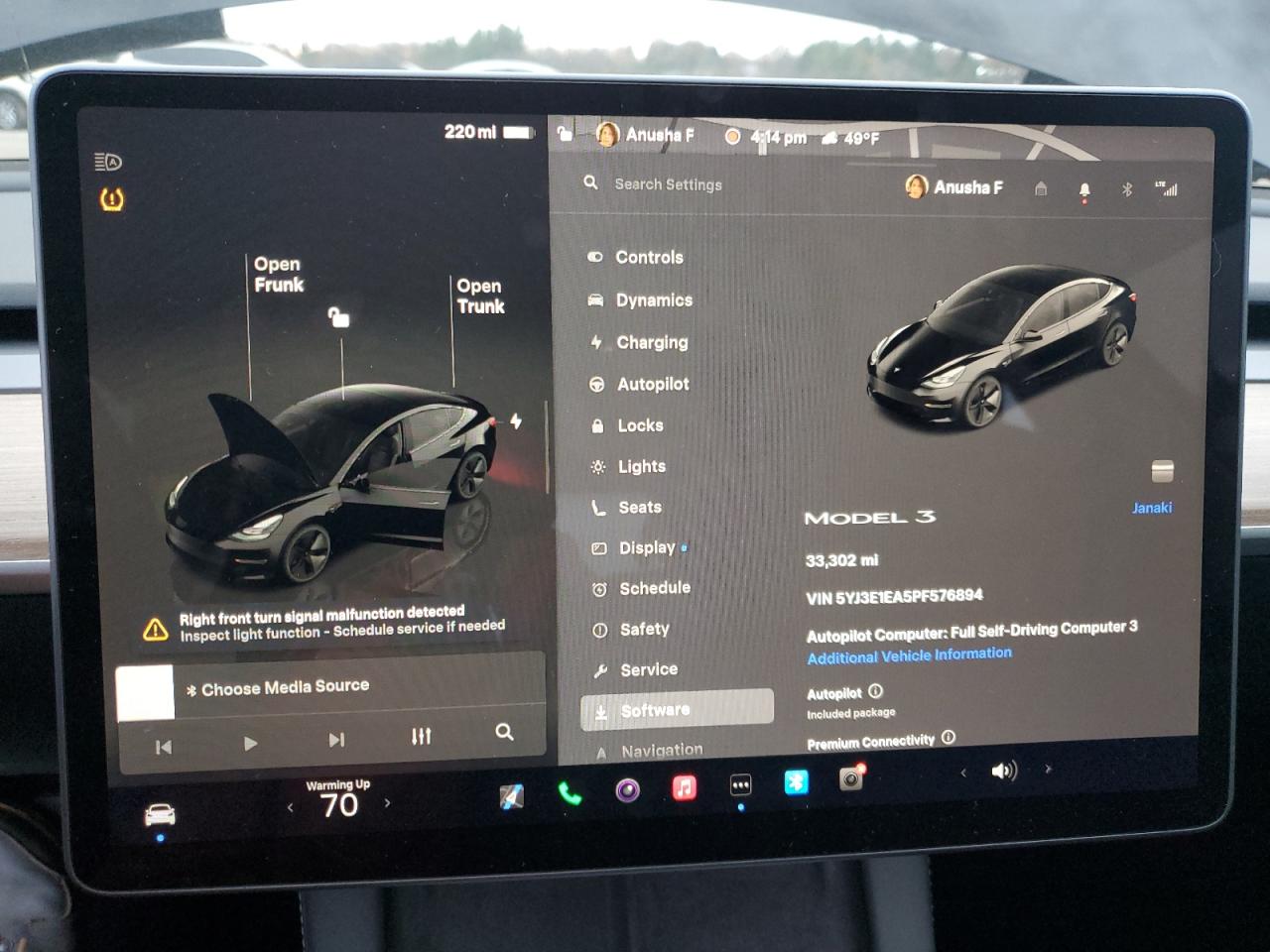 2023 Tesla Model 3 VIN: 5YJ3E1EA5PF576894 Lot: 92271435