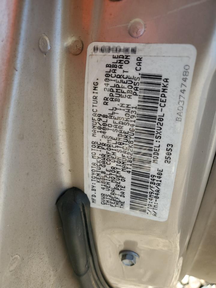 2000 Toyota Camry Ce VIN: 4T1BG22K8YU641931 Lot: 93234915