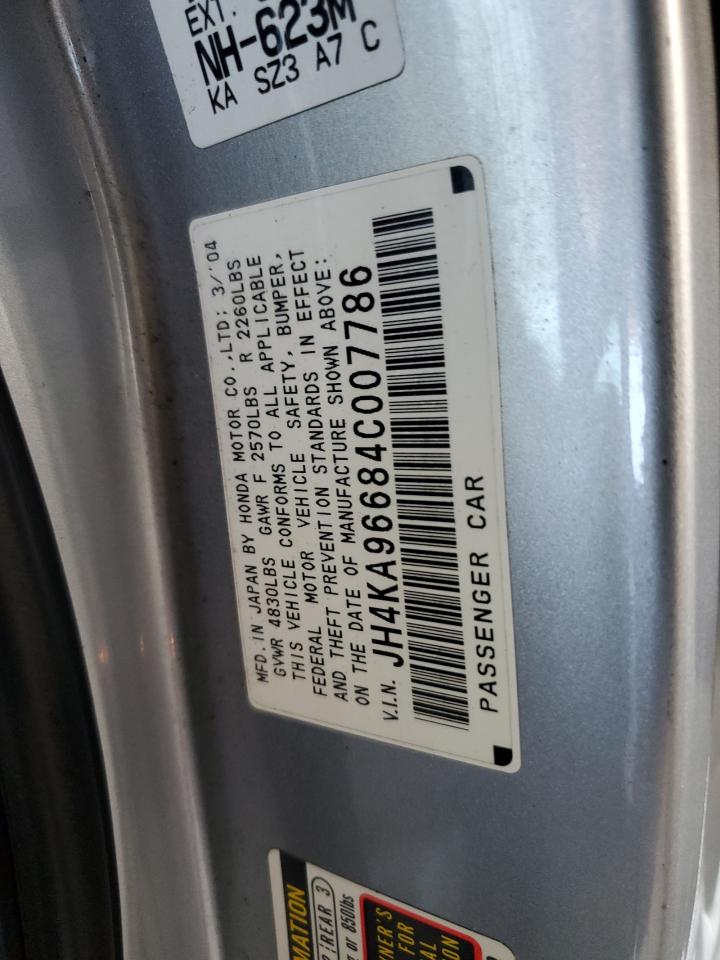 2004 Acura 3.5Rl VIN: JH4KA96684C007786 Lot: 93117055