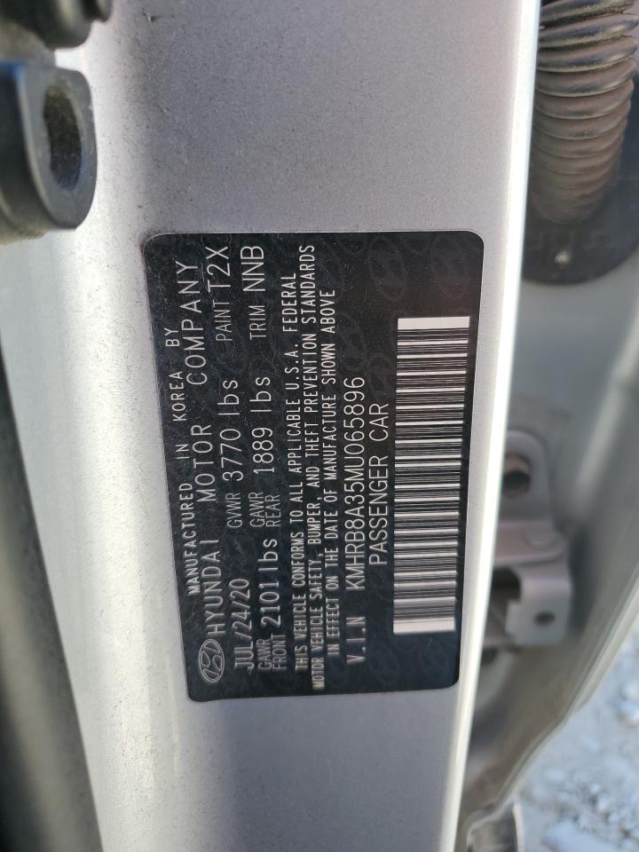 2021 Hyundai Venue Se VIN: KMHRB8A35MU065896 Lot: 91480615