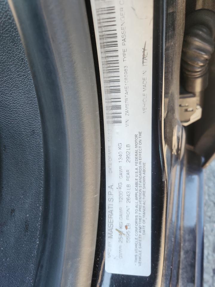 2014 Maserati Ghibli S VIN: ZAM57RTA6E1085983 Lot: 92902875