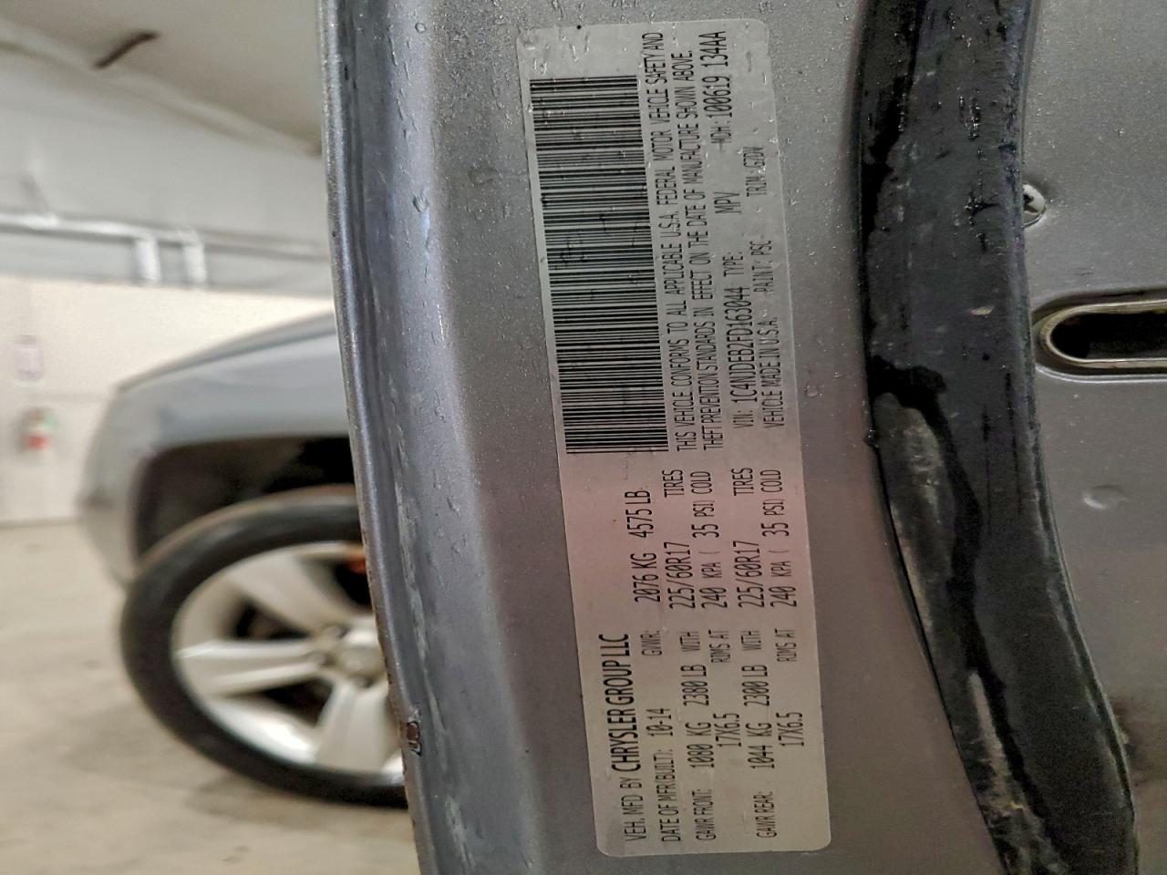 2015 Jeep Compass Latitude VIN: 1C4NJDEB2FD163044 Lot: 93333025