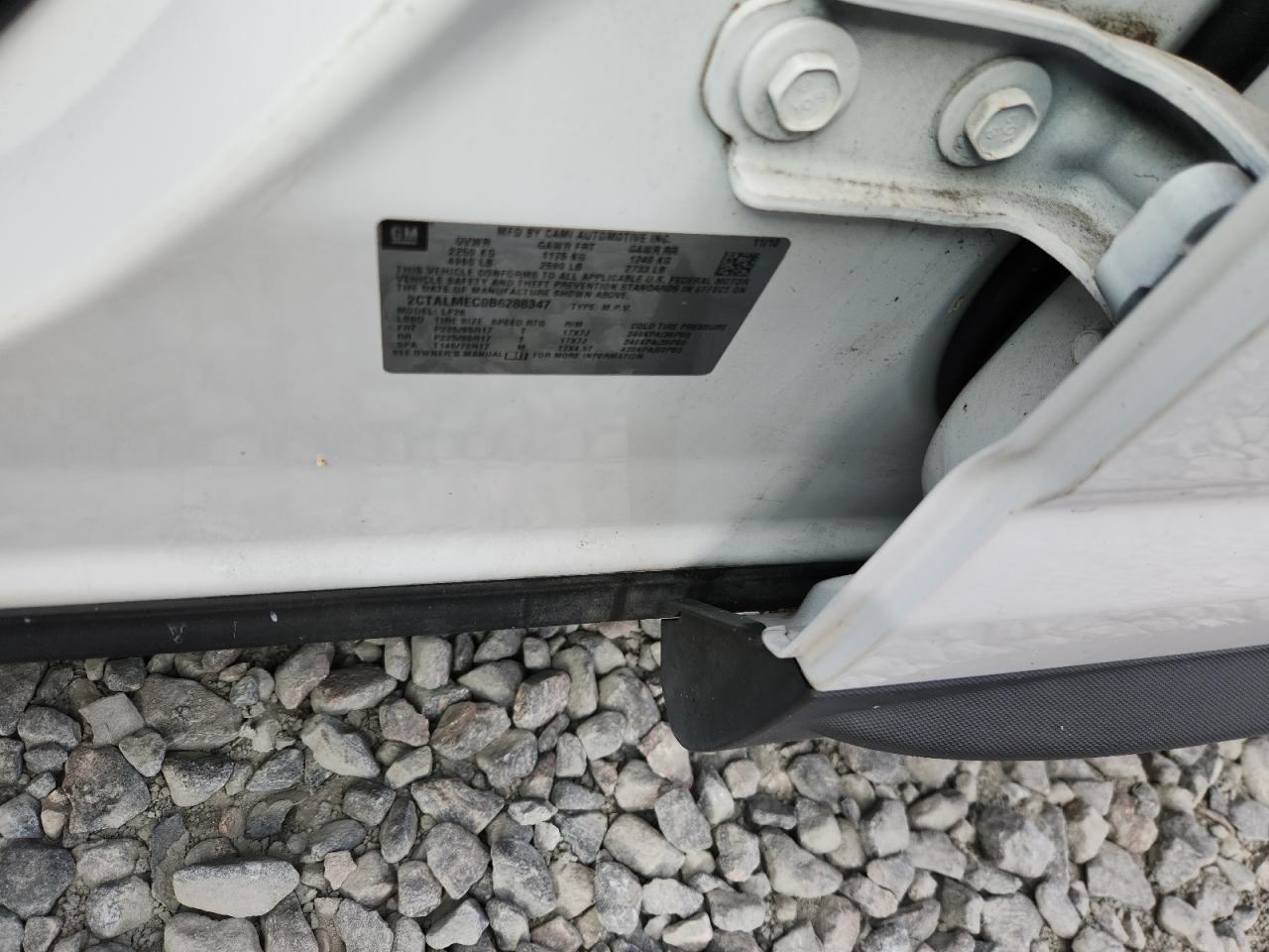 2011 GMC Terrain Sle VIN: 2CTALMEC0B6288347 Lot: 91489195