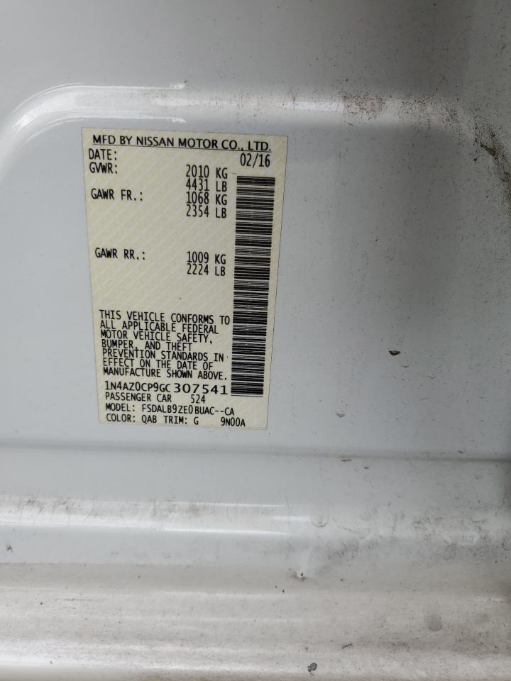 2016 Nissan Leaf S VIN: 1N4AZ0CP9GC307541 Lot: 93146415