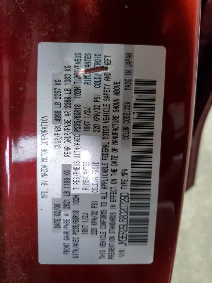 2008 Mazda Cx-7 VIN: JM3ER29L680207290 Lot: 91117455