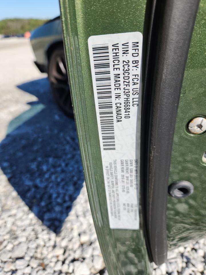 2023 Dodge Challenger R/T Scat Pack VIN: 2C3CDZFJ3PH668410 Lot: 90478565