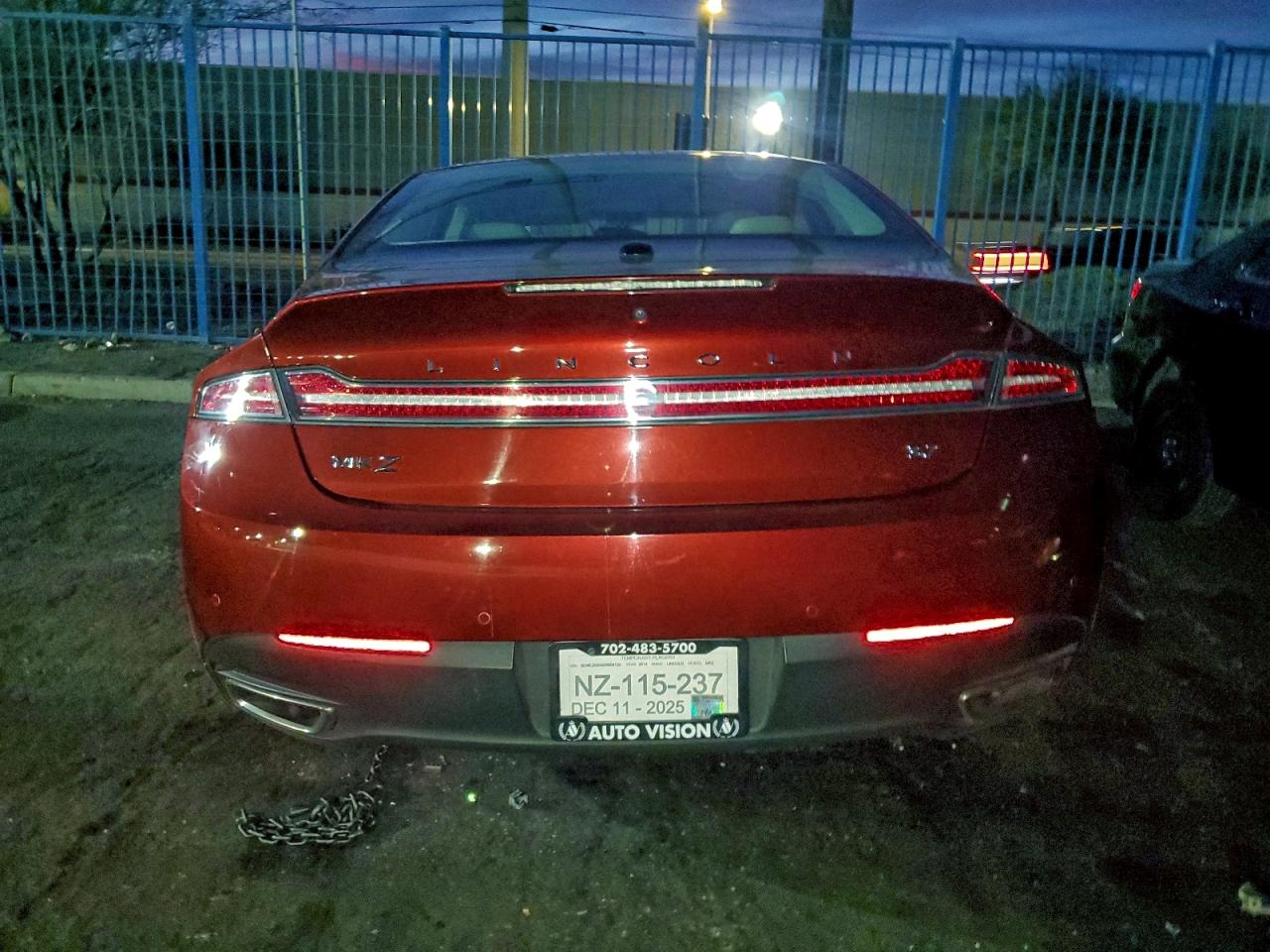 2014 Lincoln Mkz VIN: 3LN6L2GKXER808122 Lot: 95075175