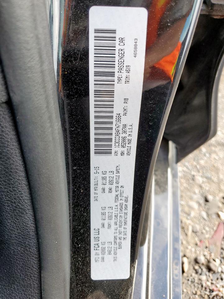 2015 Chrysler 200 Limited VIN: 1C3CCCAB4FN716664 Lot: 93084145