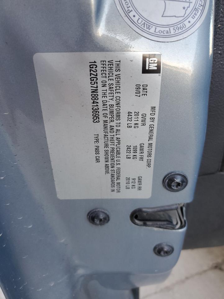 2008 Pontiac G6 Base VIN: 1G2ZG57N884136953 Lot: 91734205