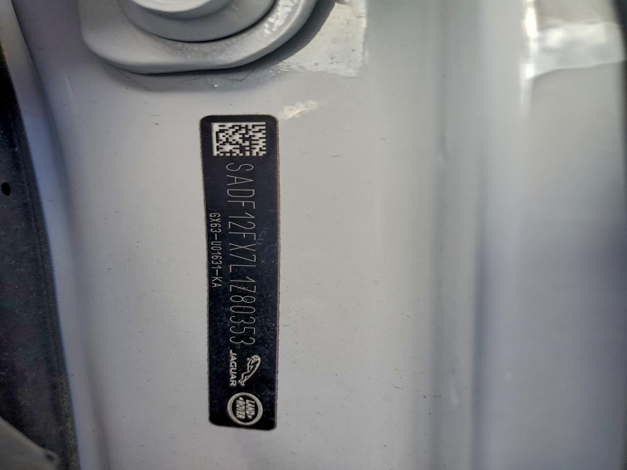 2020 Jaguar E-Pace Checkered Flag VIN: SADF12FX7L1Z80353 Lot: 94315895