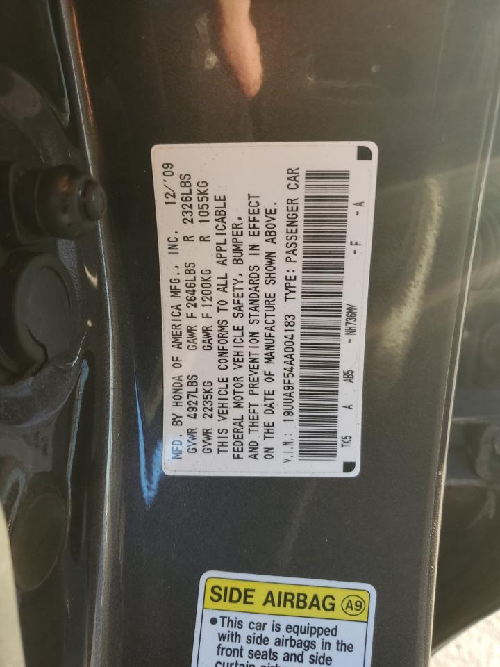 2010 Acura Tl VIN: 19UUA9F54AA004183 Lot: 91671365