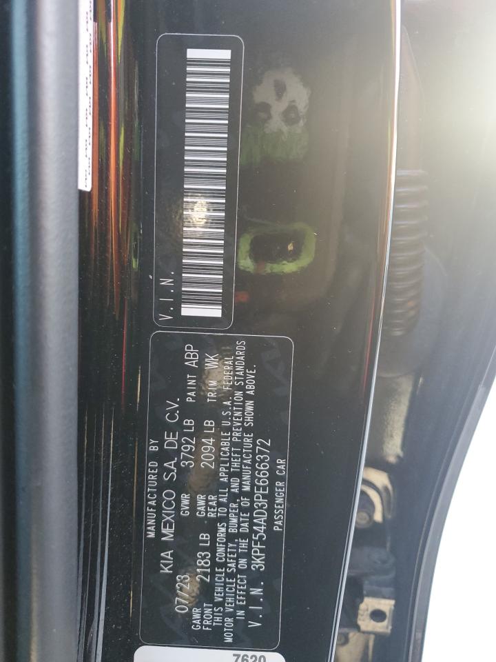 2023 Kia Forte Gt Line VIN: 3KPF54AD3PE666372 Lot: 92601945