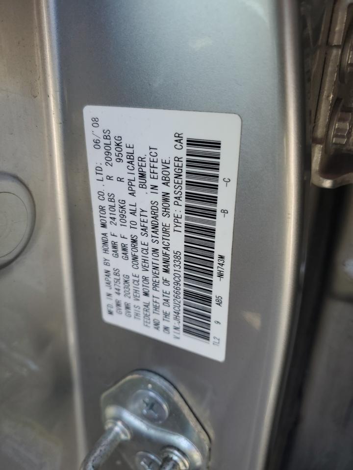 2009 Acura Tsx VIN: JH4CU26669C013385 Lot: 94004785