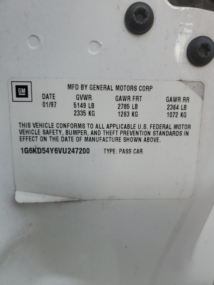 1997 Cadillac Deville VIN: 1G6KD54Y6VU247200 Lot: 91802975