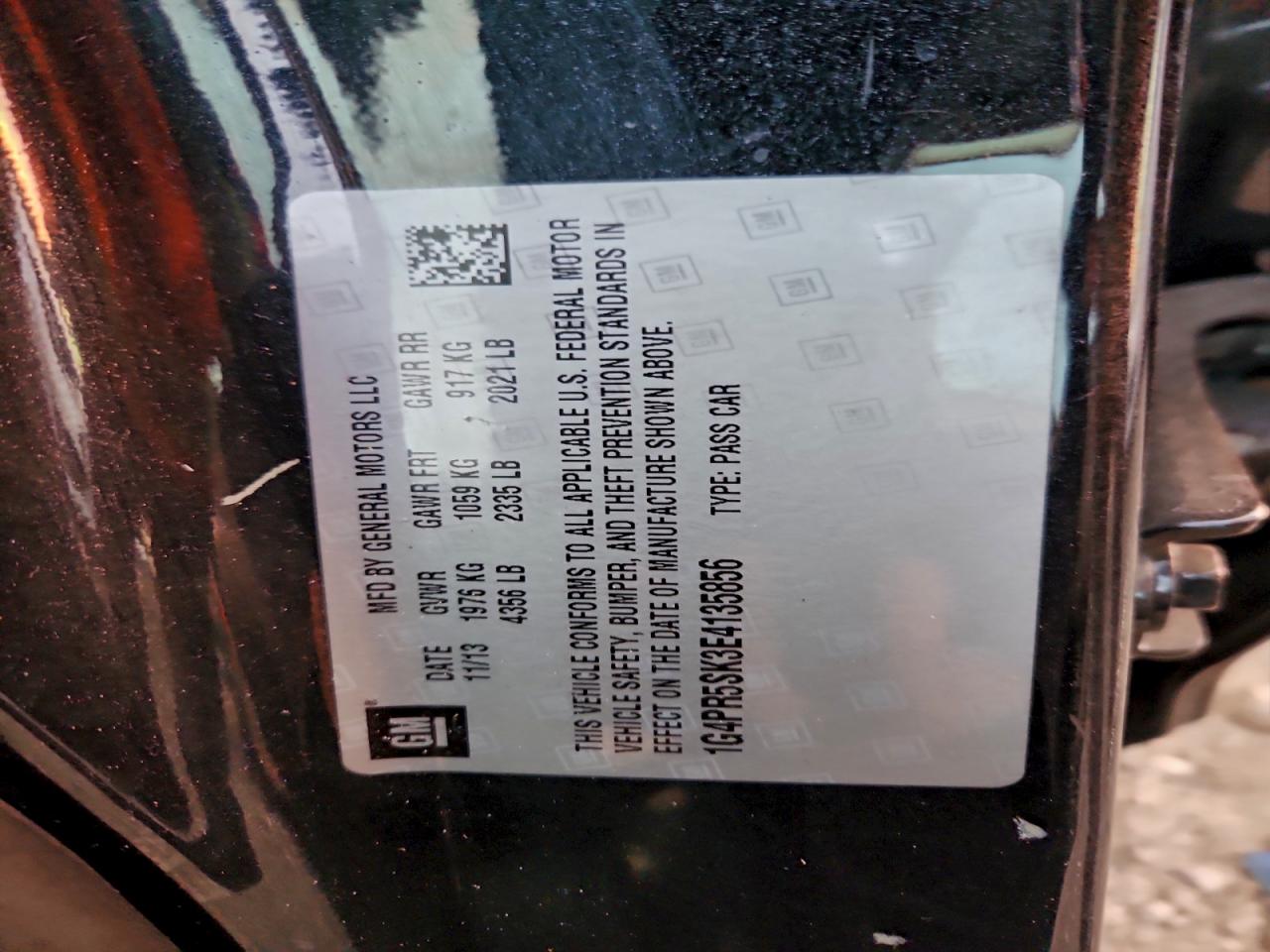 2014 Buick Verano Convenience VIN: 1G4PR5SK3E4135856 Lot: 92241315