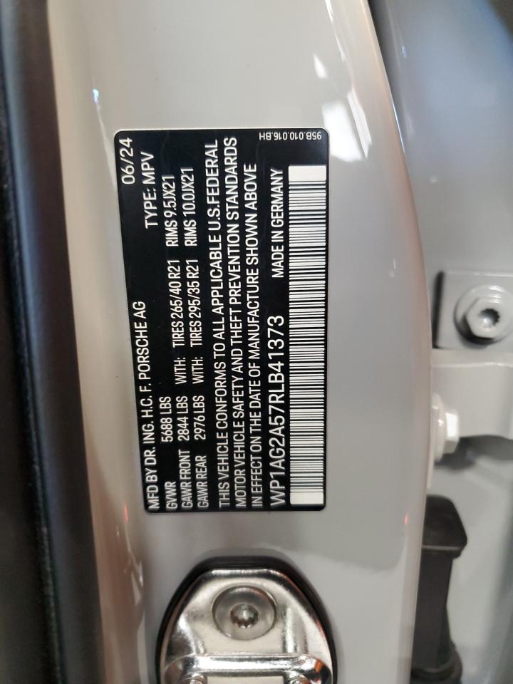 2024 Porsche Macan S VIN: WP1AG2A57RLB41373 Lot: 90869695