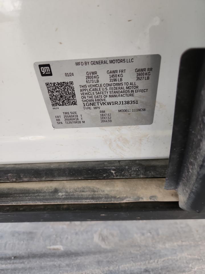 2024 Chevrolet Traverse Limited Lt VIN: 1GNETVKW1RJ138351 Lot: 91736215