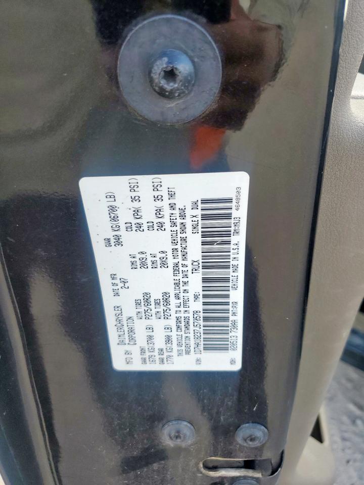 2007 Dodge Ram 1500 St VIN: 1D7HA18237J570578 Lot: 92943025