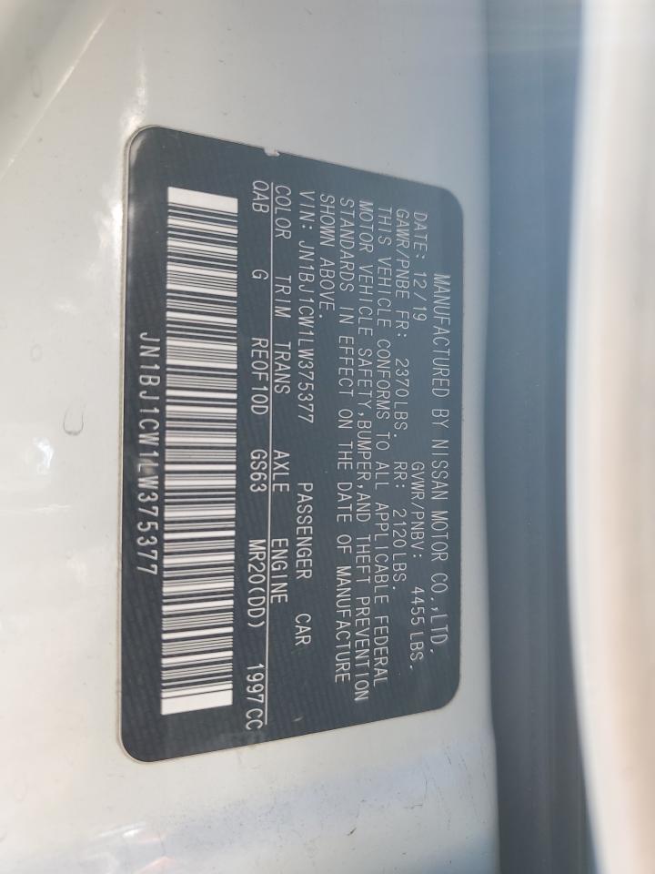 2020 Nissan Rogue Sport S VIN: JN1BJ1CW1LW375377 Lot: 93485295