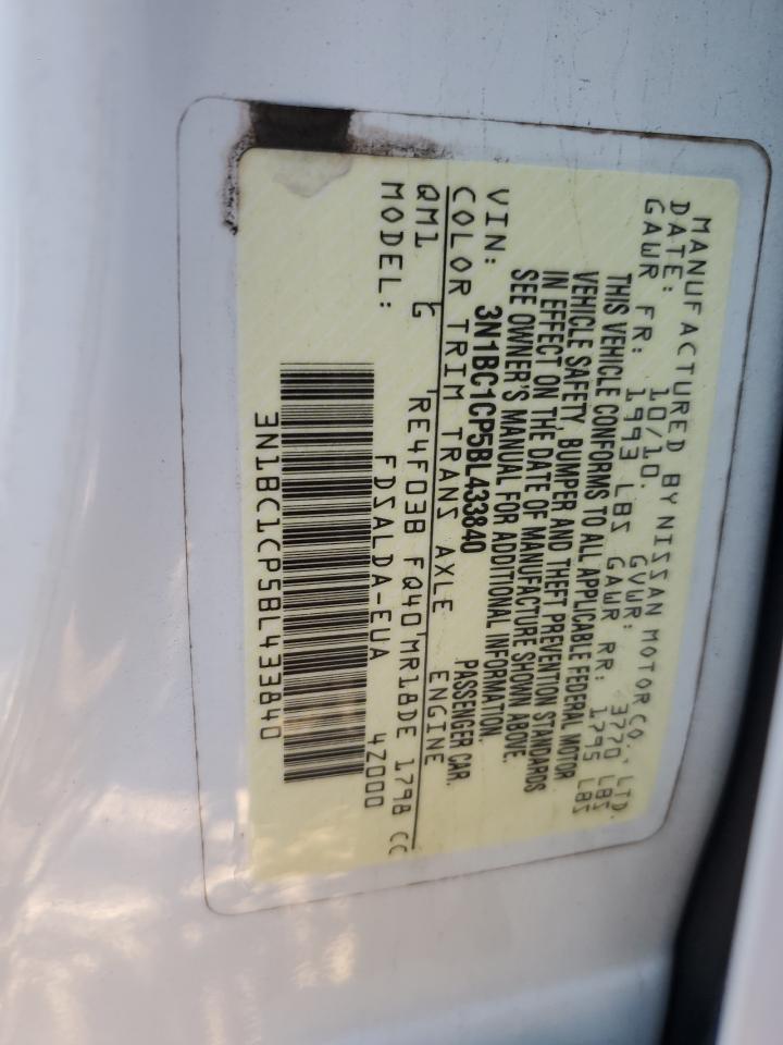 2011 Nissan Versa S VIN: 3N1BC1CP5BL433840 Lot: 93076115