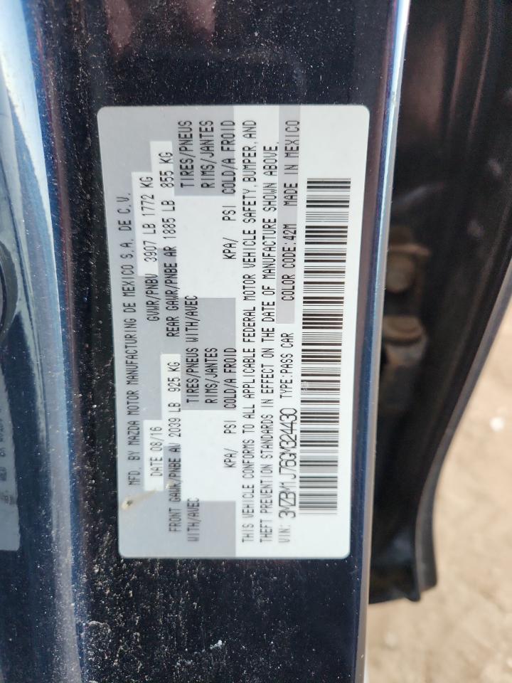 2016 Mazda 3 Sport VIN: 3MZBM1J76GM324430 Lot: 92063355