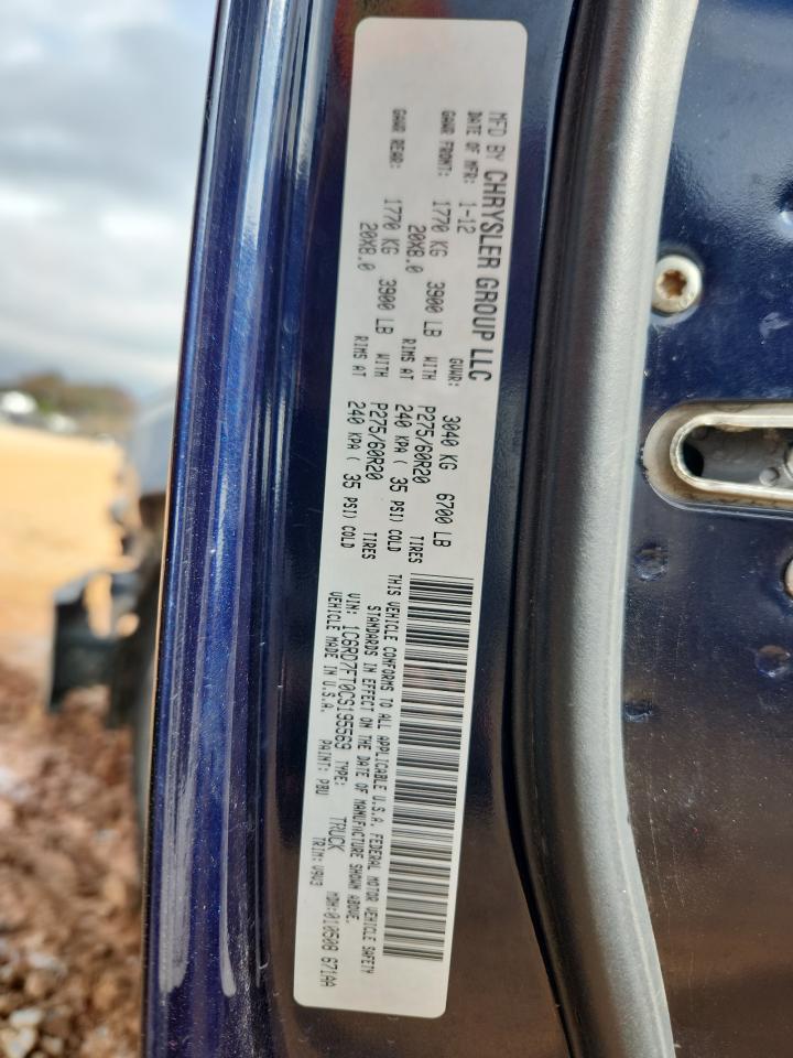 2012 Dodge Ram 1500 St VIN: 1C6RD7FT0CS195569 Lot: 91444695