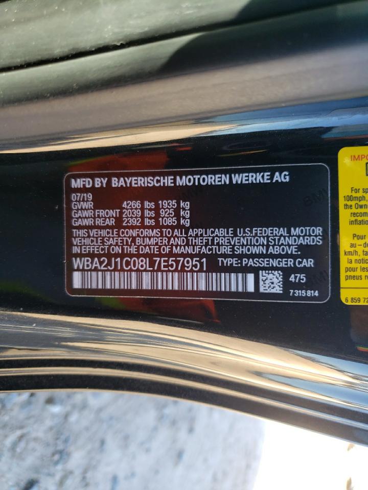 2020 BMW 230I VIN: WBA2J1C08L7E57951 Lot: 92423295