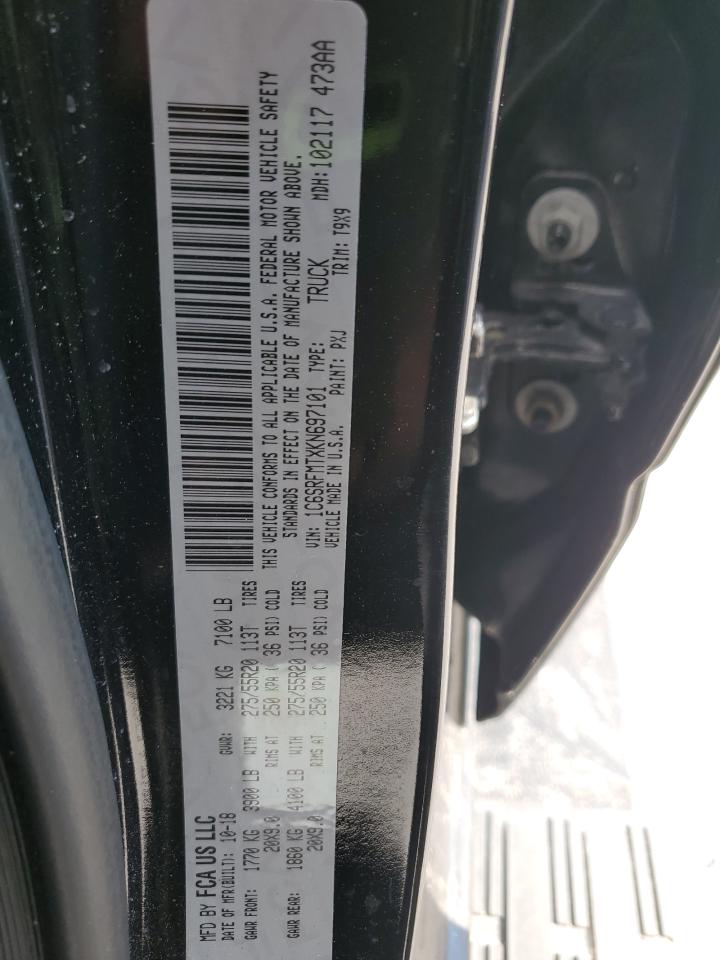 2019 Ram 1500 Big Horn/Lone Star VIN: 1C6SRFMTXKN697101 Lot: 93547845