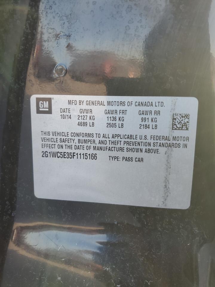 2015 Chevrolet Impala Limited Ltz VIN: 2G1WC5E35F1115166 Lot: 91921465