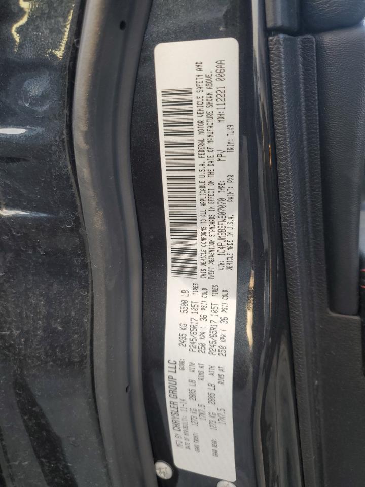 2015 Jeep Cherokee Trailhawk VIN: 1C4PJMBB9FW607070 Lot: 90738135