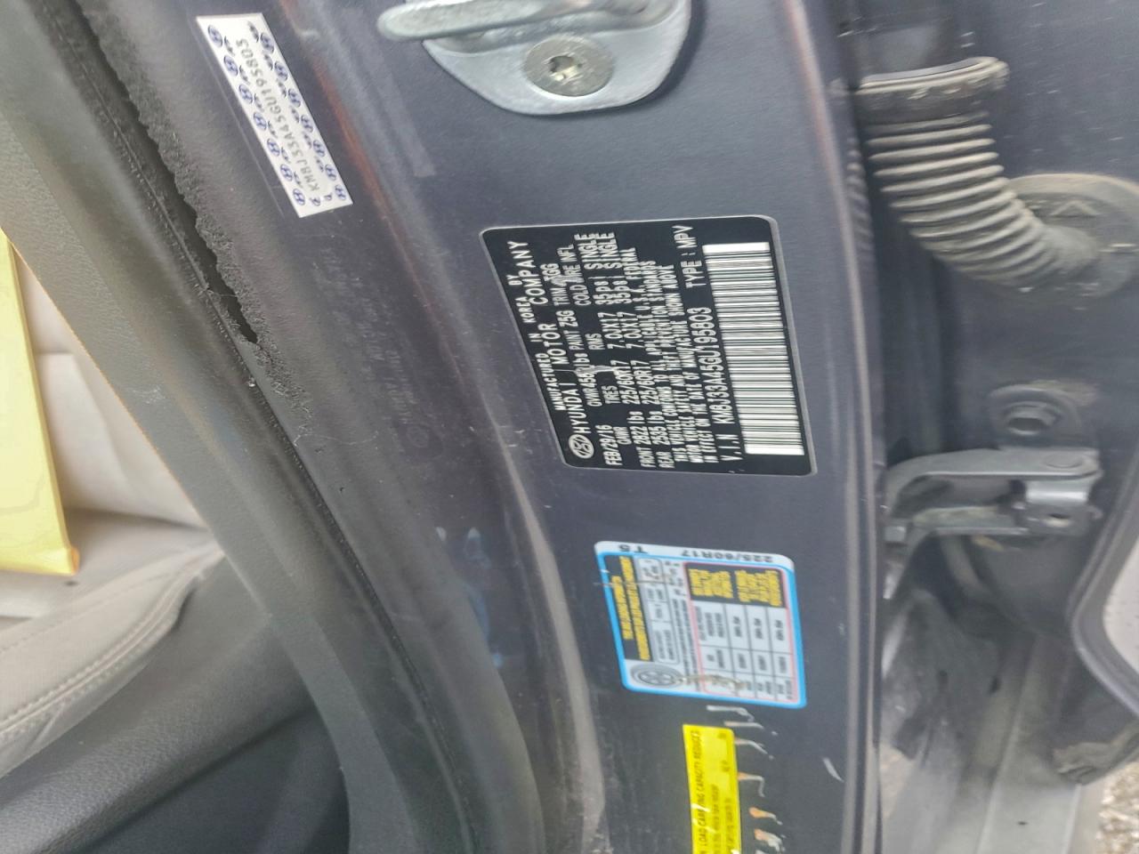 2016 Hyundai Tucson Limited VIN: KM8J33A45GU195803 Lot: 94600065